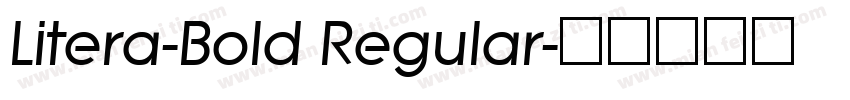 Litera-Bold Regular字体转换